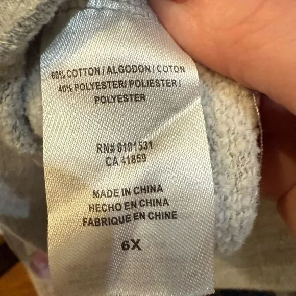 Disney Minnie Mouse size 6x gray and pink hooded dress - Picture 9 of 9